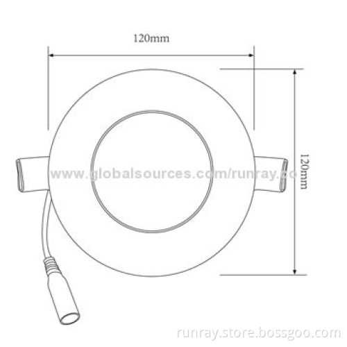 4W LED panel light, SMD2835, Epistar chip, >0.95 power factor, AC 85-265V/DC 12-24V/CE/RoHS/ISO 9001